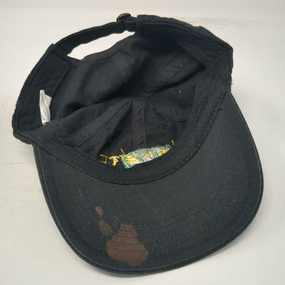 Black Baseball Cap One Size Caskets Green Rose Yellow Embroidered Cotton Hat