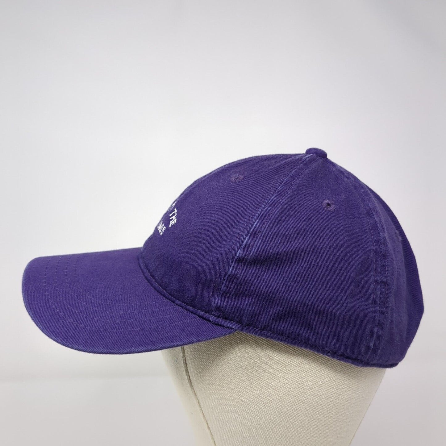 Here For The Good Times Slideback Hat Purple OSFM Adjustable Embroidered OC