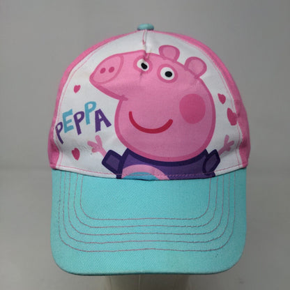 Peppa Pig Girl's Strapback Hat Pink Blue Graphic Size OSFM 100% Cotton