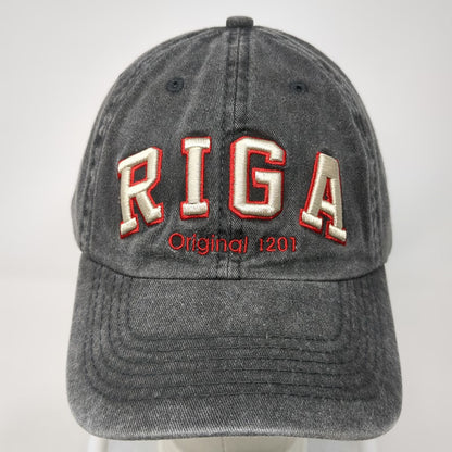 Robin Ruth Baseball Cap Gray OSFM Riga Latvia Souvenir Travel Hat Cotton Logo