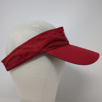 Port & Company Visor Red OSFM ASCA Swimming Coaches Association Strapback Hat