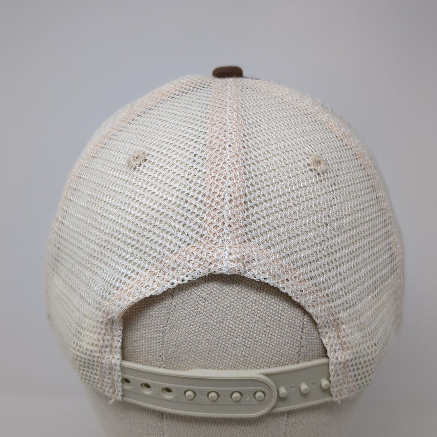 Beer The Connoisseur Snapback Trucker Hat Brown OS Adjustable Mesh Back Cotton