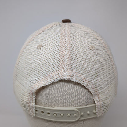 Beer The Connoisseur Snapback Trucker Hat Brown OS Adjustable Mesh Back Cotton