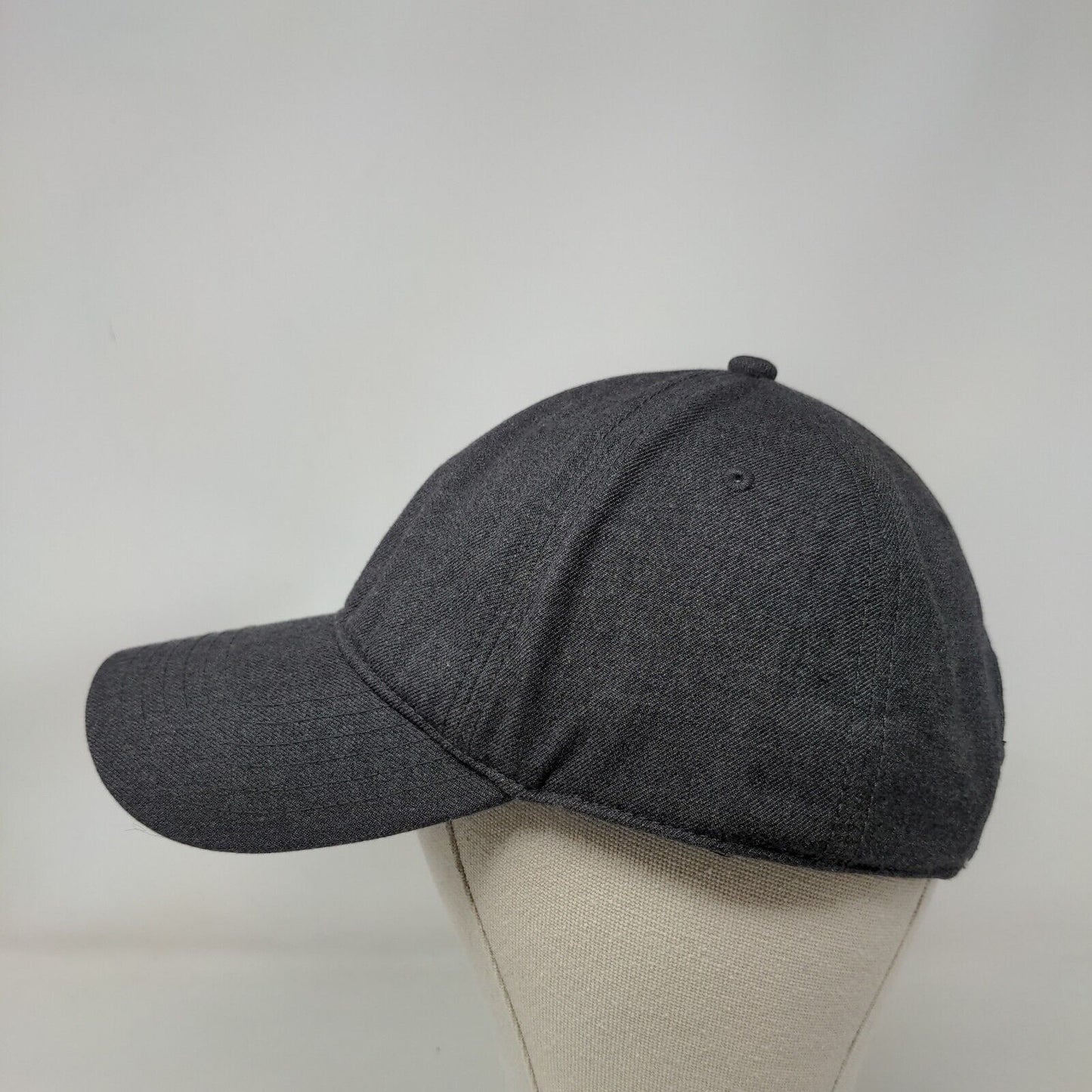 George Slideback Hat Gray OS Blank Vegan Leather Adjustable Strap