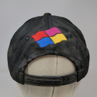 Track Gear 5 Panel Hat Black Inside NASCAR Snapback Racing Embroidered Vintage
