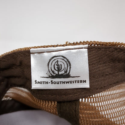 Idaho Strapback Hat Brown OS Adjustable Embroidered Mesh Back Smith-Southwestern