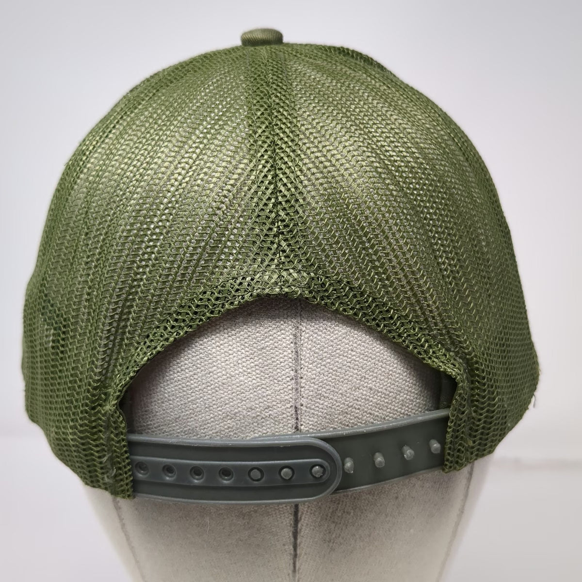 Port Authority Trucker Hat Green One Size Mesh Snapback Rock Climbing Logo Cap