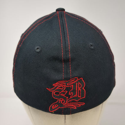 Sick Boy Baseball Cap Black Red XL Fitted Hat Contrast Stitching Gothic Logo