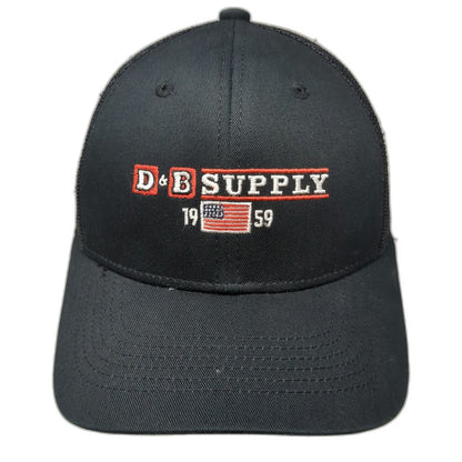 Outdoor Cap Trucker Hat Black One Size D&B Supply 1959 Logo Mesh Snapback