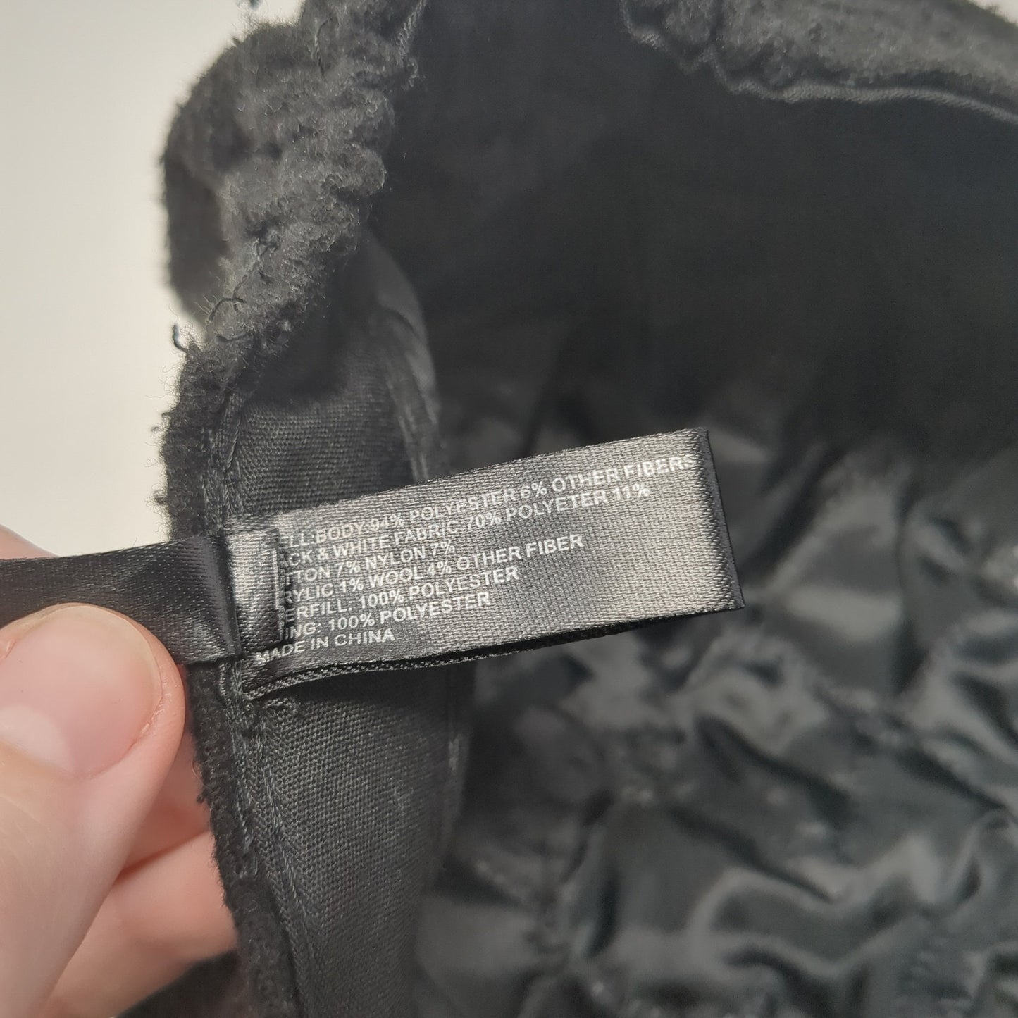 Unbranded Fitted Cadet Army Cap Hat Black One Size Flower Embellished