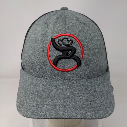 Get Your Hooey Snapback Mesh Back Trucker Hat Gray One Size Colorblock