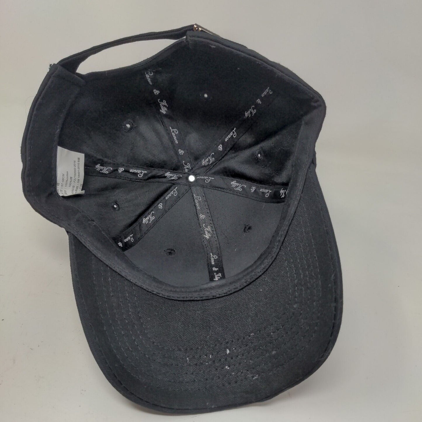 Unbranded Men's Slideback Hat Black 57-58 CM Embroidered Leave Me Alone Cotton