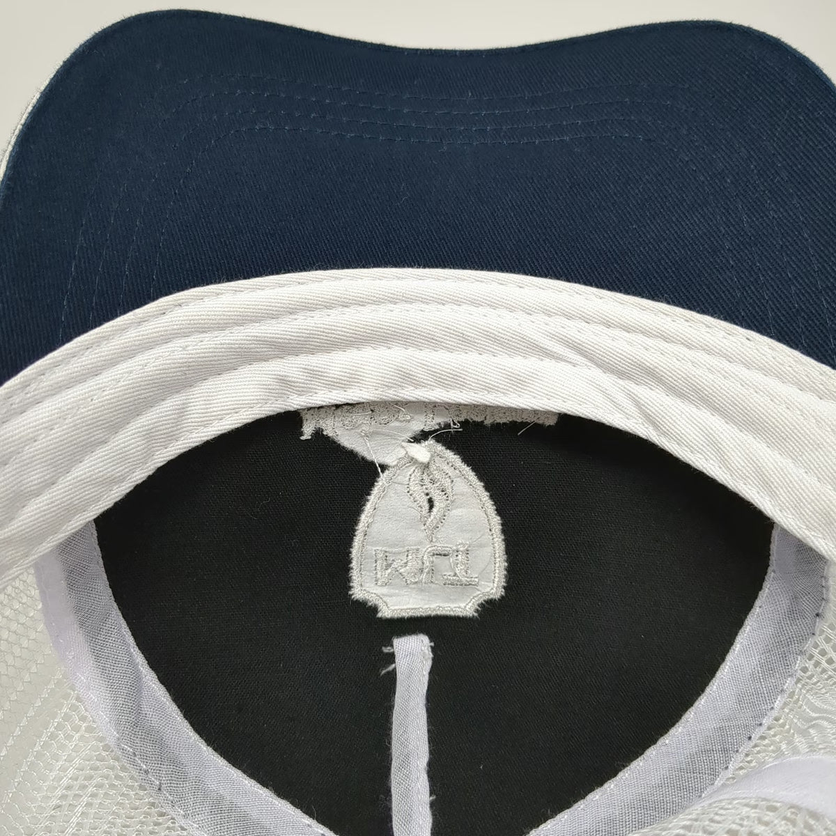 Major League Triathlon Baseball Cap Blue One Size Mesh Back Slideback Shield Hat
