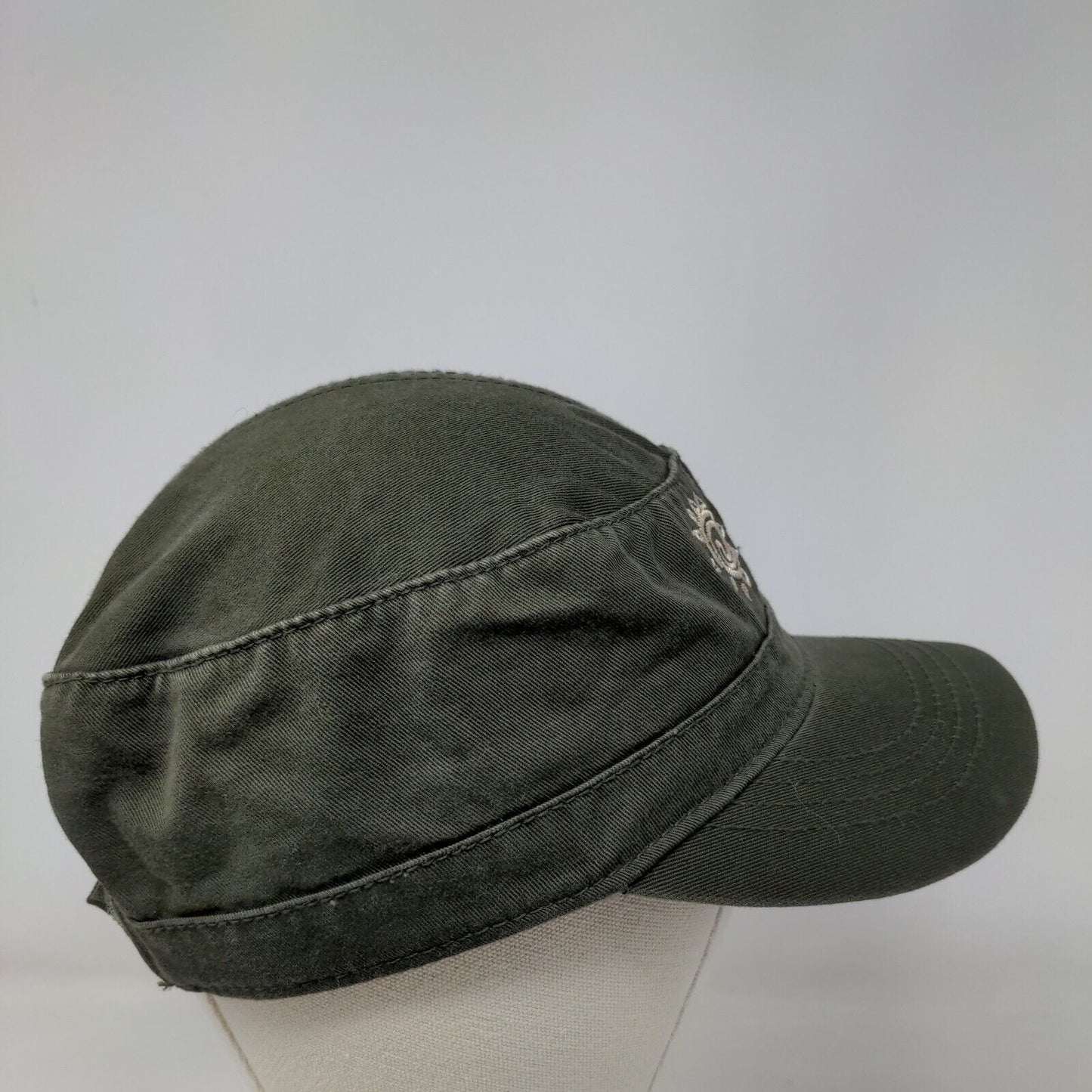 Camp Pennyroyal Cadet Army Cap Green One Size Adjustable Embroidered Fahrenheit