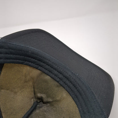 Yardarm Snapback Trucker Hat Black One Size Adjustable Embroidered Mesh Otto