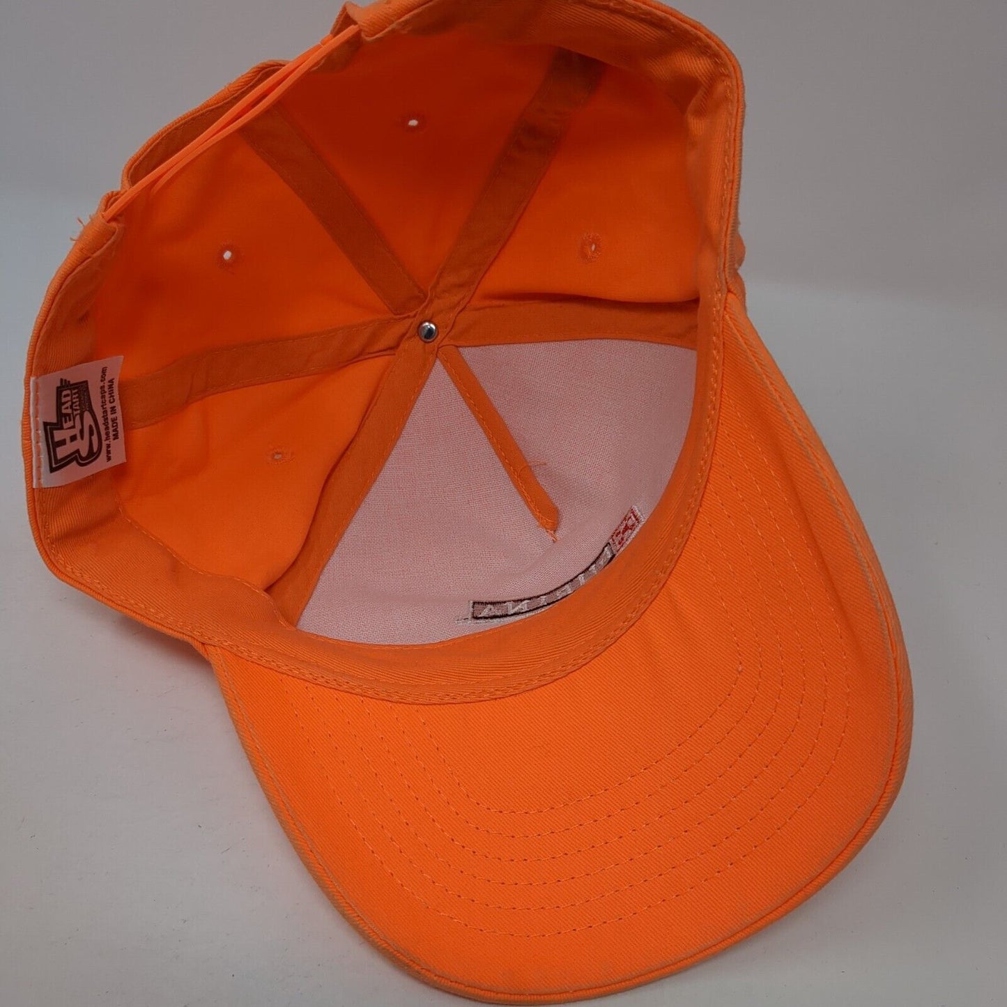 PURINA Snapback Hat Orange One Size Adjustable Embroidered 6 Panel Head Start