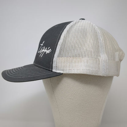 Richardson Trucker Hat Gray One Size Snapback Mesh Embroidered Rodeo Trippin