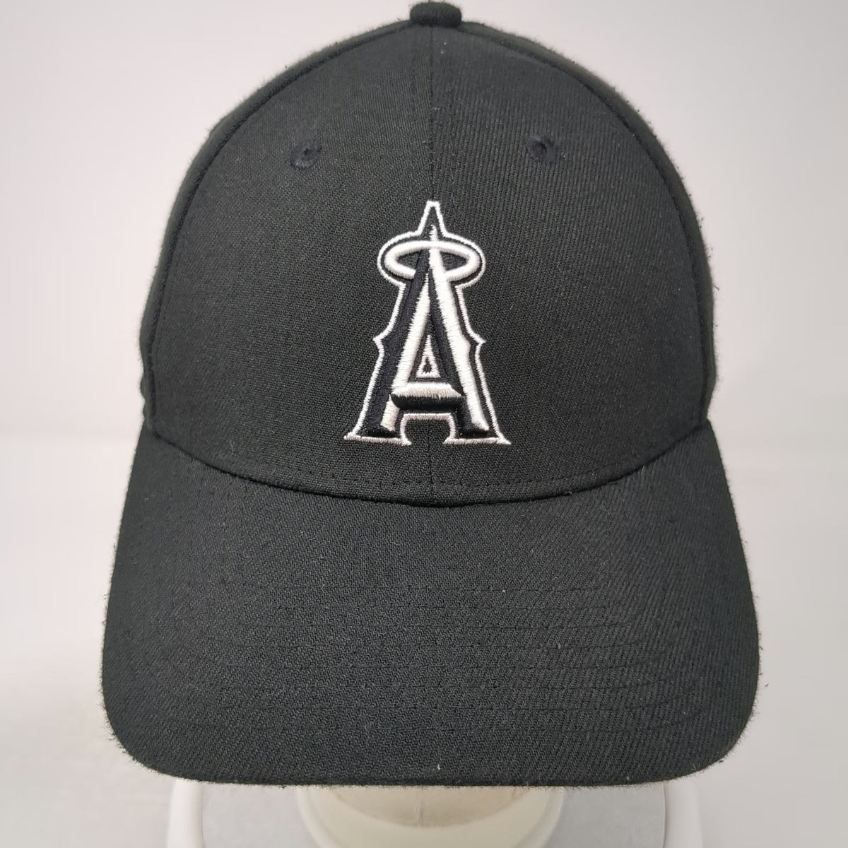 New Era 39THIRTY Baseball Cap Black M Los Angeles Angels MLB Stretch Fit Hat