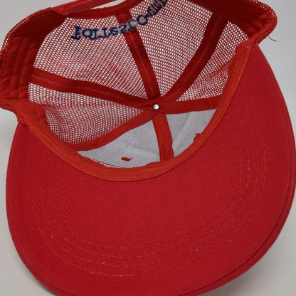 Bubba Gump Shrimp Co Trucker Hat Red One Size Forrest Movie Mesh Snapback Logo