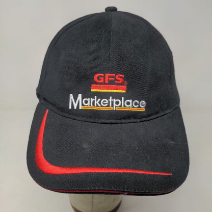 Gordon Food Service Men's Strapback Hat Black Adjustable Embroidered Logo