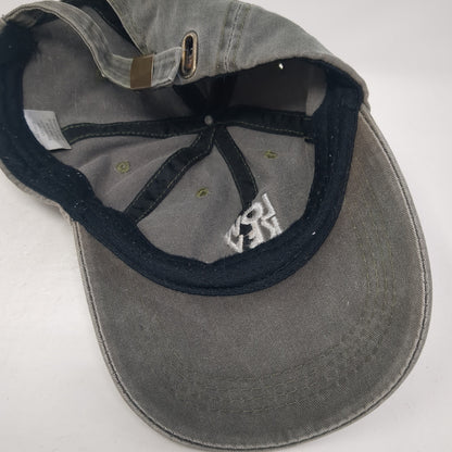 Low Key Slideback Baseball Cap Green One Size Adjustable Embroidered 6 Panel