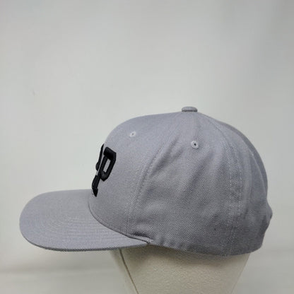A2P Snapback Hat Gray One Size Adjustable Embroidered 6 Panel Yupoong