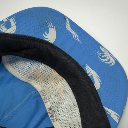 Poler 5 Panel Blue One Size Hat Surfer Wave All Over Print Snapback Camp Vibes