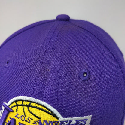 New Era Mens Snapback Hat Purple Size OSFM Embroidered Los Angeles Lakers 9Fifty