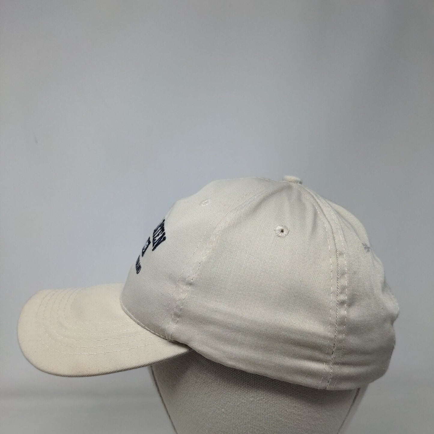 St. Maarten The Friendly Island Strapback Hat Tan OSFA Embroidered