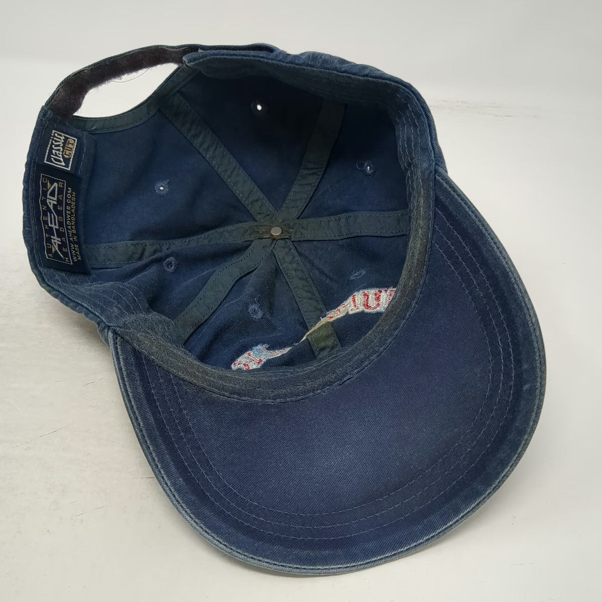 Ahead Baseball Cap Blue One Size Hat Humarock Arched Logo Strapback Adjustable