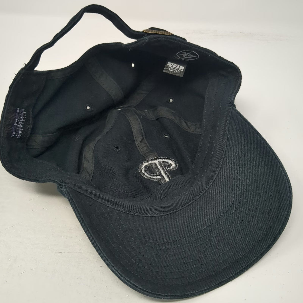 Philadelphia Phillies MLB '47 Baseball Cap Black One Size Curved Brim Strapback
