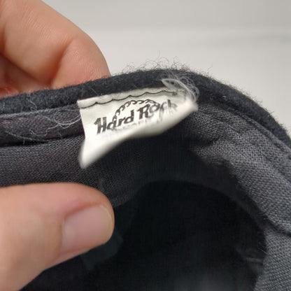 Hard Rock Cafe Baseball Cap Black One Size Amsterdam Wool Slideback Logo Hat