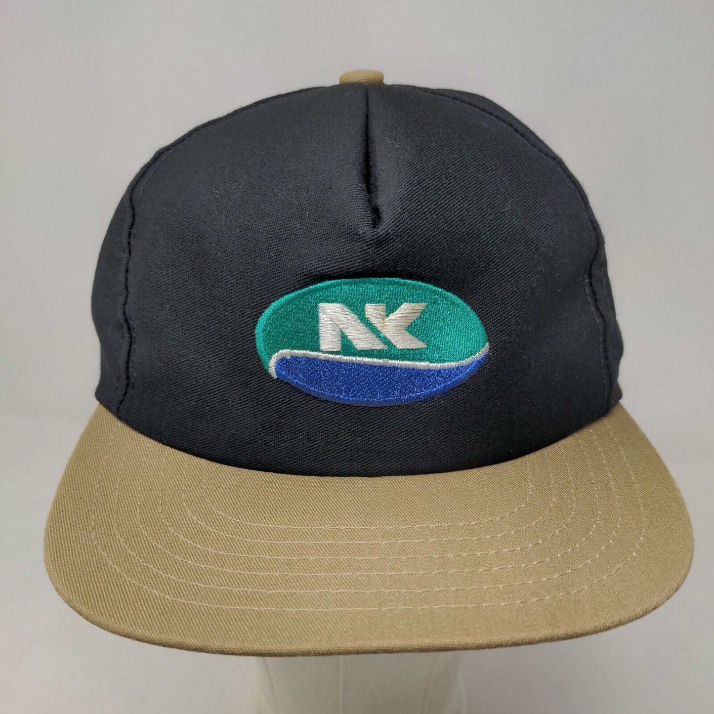 Unbranded Men's Snapback Hat Black Adjustable Embroidered NK Logo