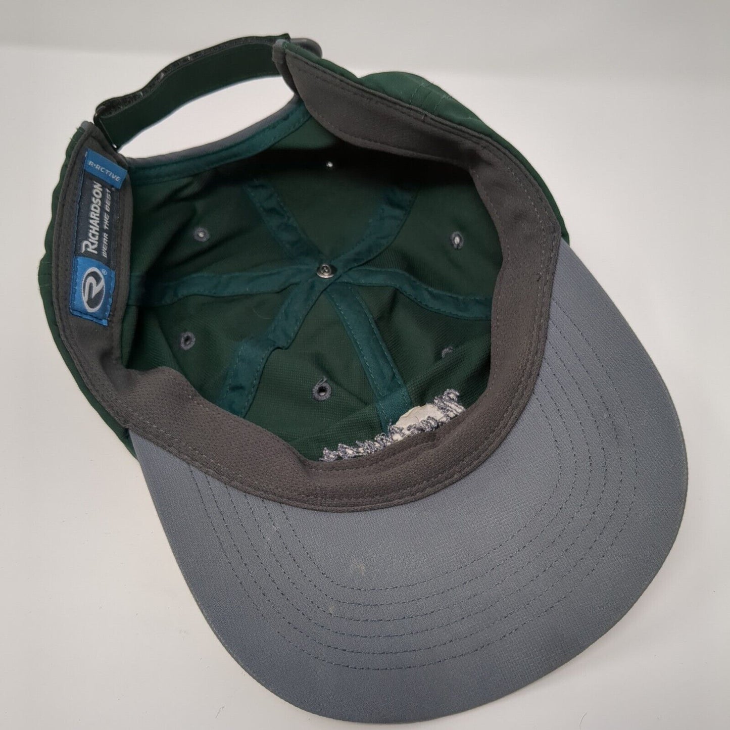 Mustangs Strapback Hat Green OS Adjustable Embroidered R. Active Richardson