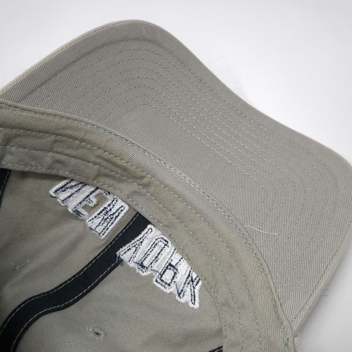 '47 New York Yankees MLB Gray Baseball Cap One Size Blue White Slideback Cotton