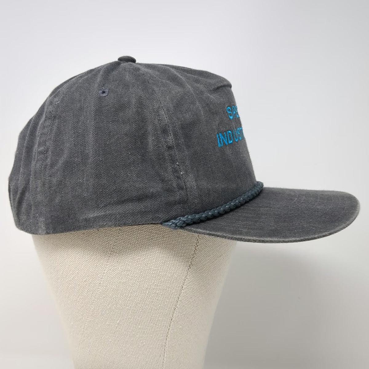 Head To Toe 5 Panel Gray Hat One Size Snapback Spencer Industries Inc Rope
