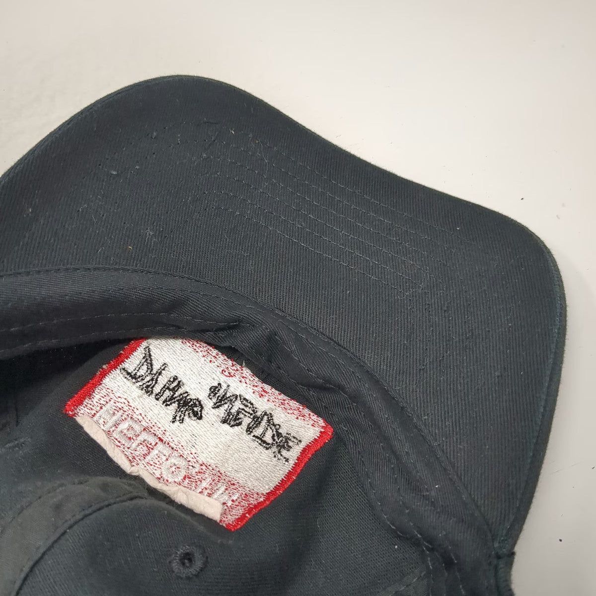 Baseball Cap Black One Size Hello I'm Dying Inside Name Tag Patch Cotton Hat