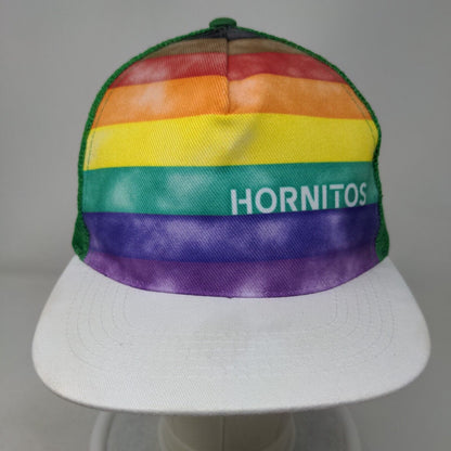Hornitos Snapback Mesh Back Trucker Hat Multi One Size Rainbow Pride