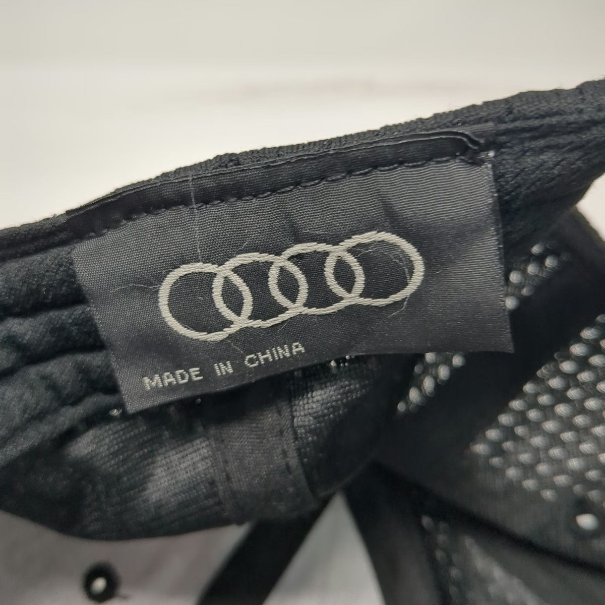 Audi Baseball Cap Black One Size Mesh Back Slideback Automotive Racing Hat