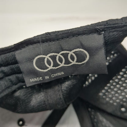 Audi Baseball Cap Black One Size Mesh Back Slideback Automotive Racing Hat