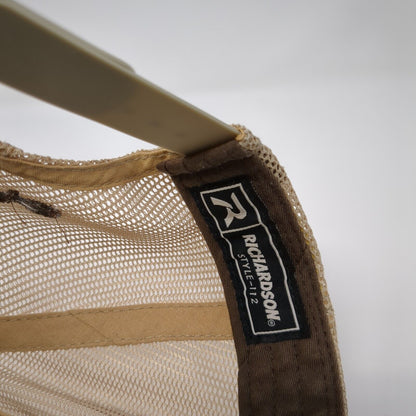 PRC Payette River Company Idaho Snapback Trucker Hat Brown OS Adjustable Mesh