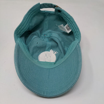 Comfort Colors Women's Slideback Hat Blue Embroidered Dog Mom St Louis Logo