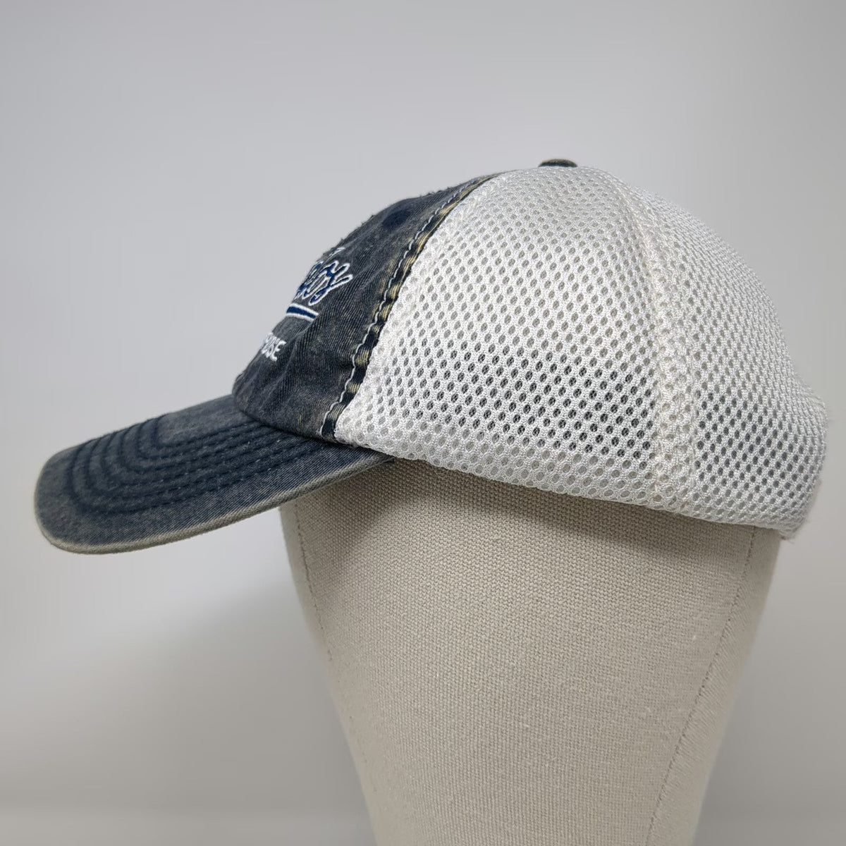 Royal Resortwear Baseball Cap Blue One Size Barbados Island Paradise Mesh Hat