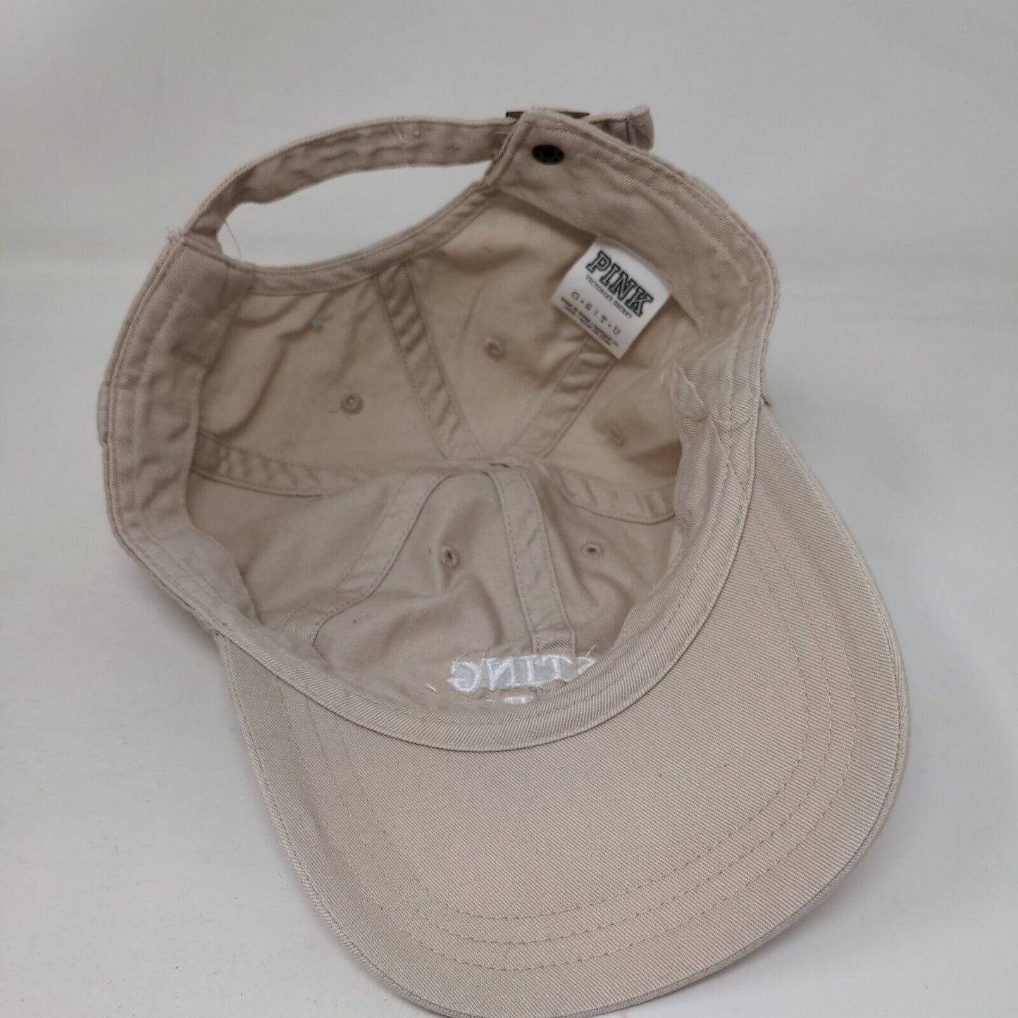 Resting Beach Face Slideback Hat Tan One Size Victoria's Secret PINK