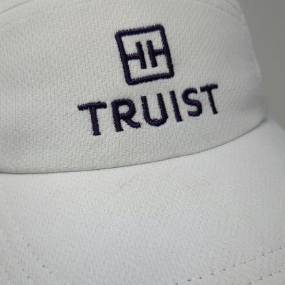 Ogio 5 Panel Hat White One Size Truist Bank Logo Polyester Performance Slideback
