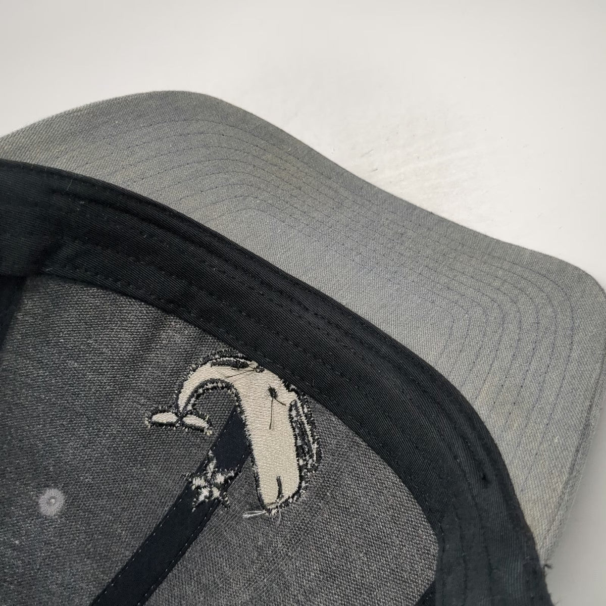 Whalers Brewing Company Trucker Hat Gray One Size Mesh Back Whale Star Snapback