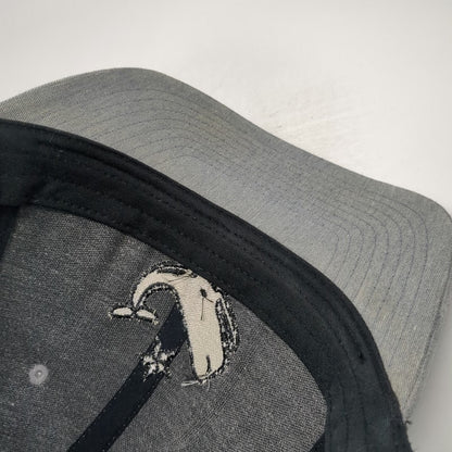 Whalers Brewing Company Trucker Hat Gray One Size Mesh Back Whale Star Snapback