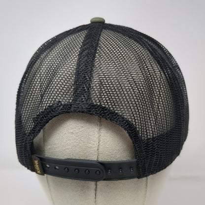 KÜHL Trucker Hat Green One Size Mesh Back Mountain Patch Snapback Curved Bill