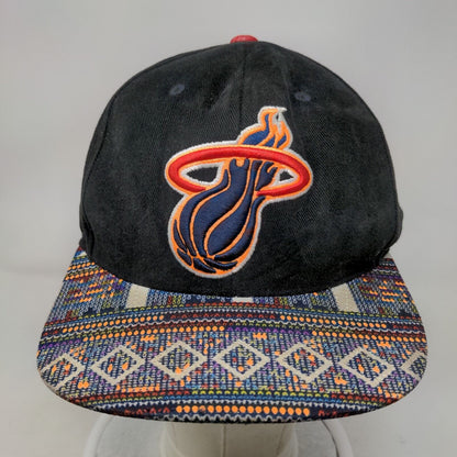 Miami Heat Snapback Hat Mitchell & Ness Colorful Southwest Aztec NBA Logo