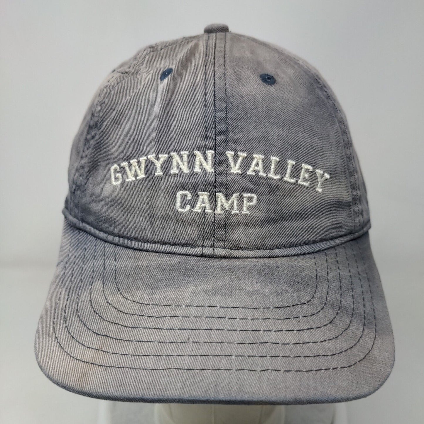 Gwynn Valley Camp Slideback Hat Blue One Size Embroidered 6 Panel